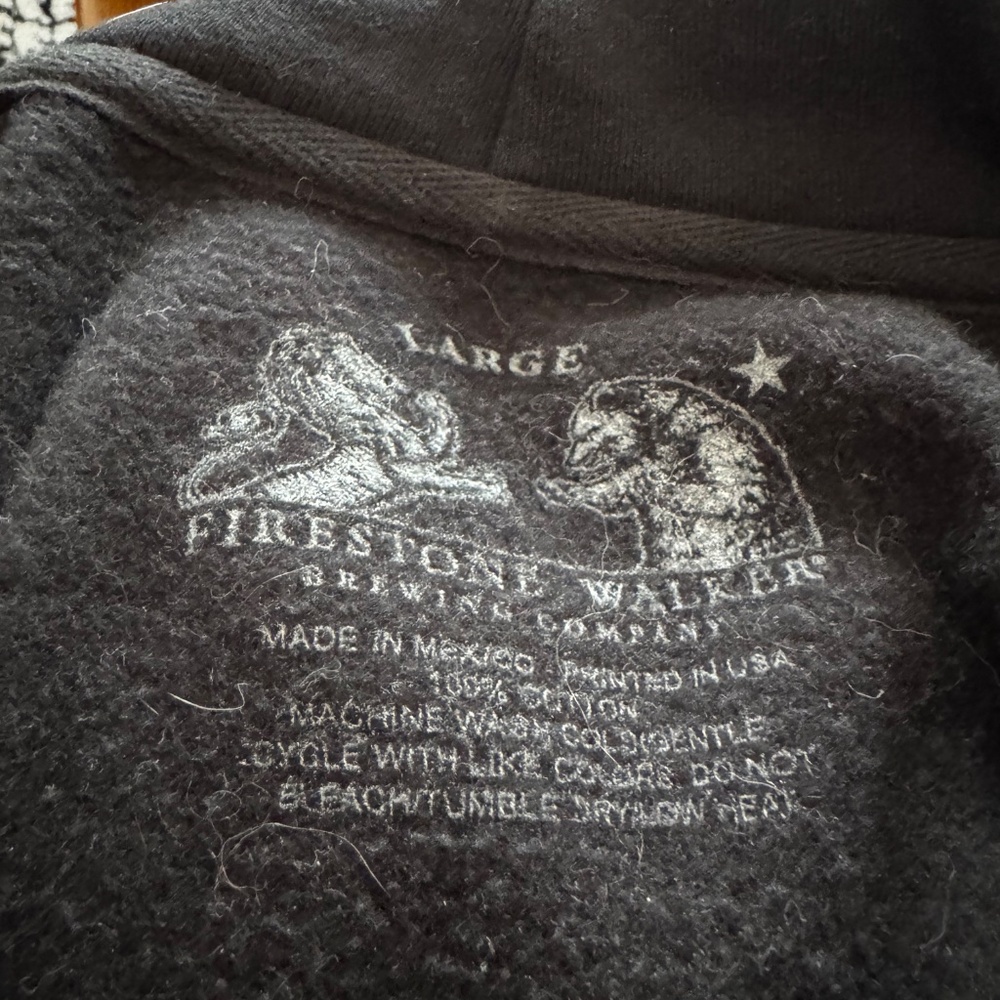 Firestone Walker Large Black Pullover Hoodie - image 4